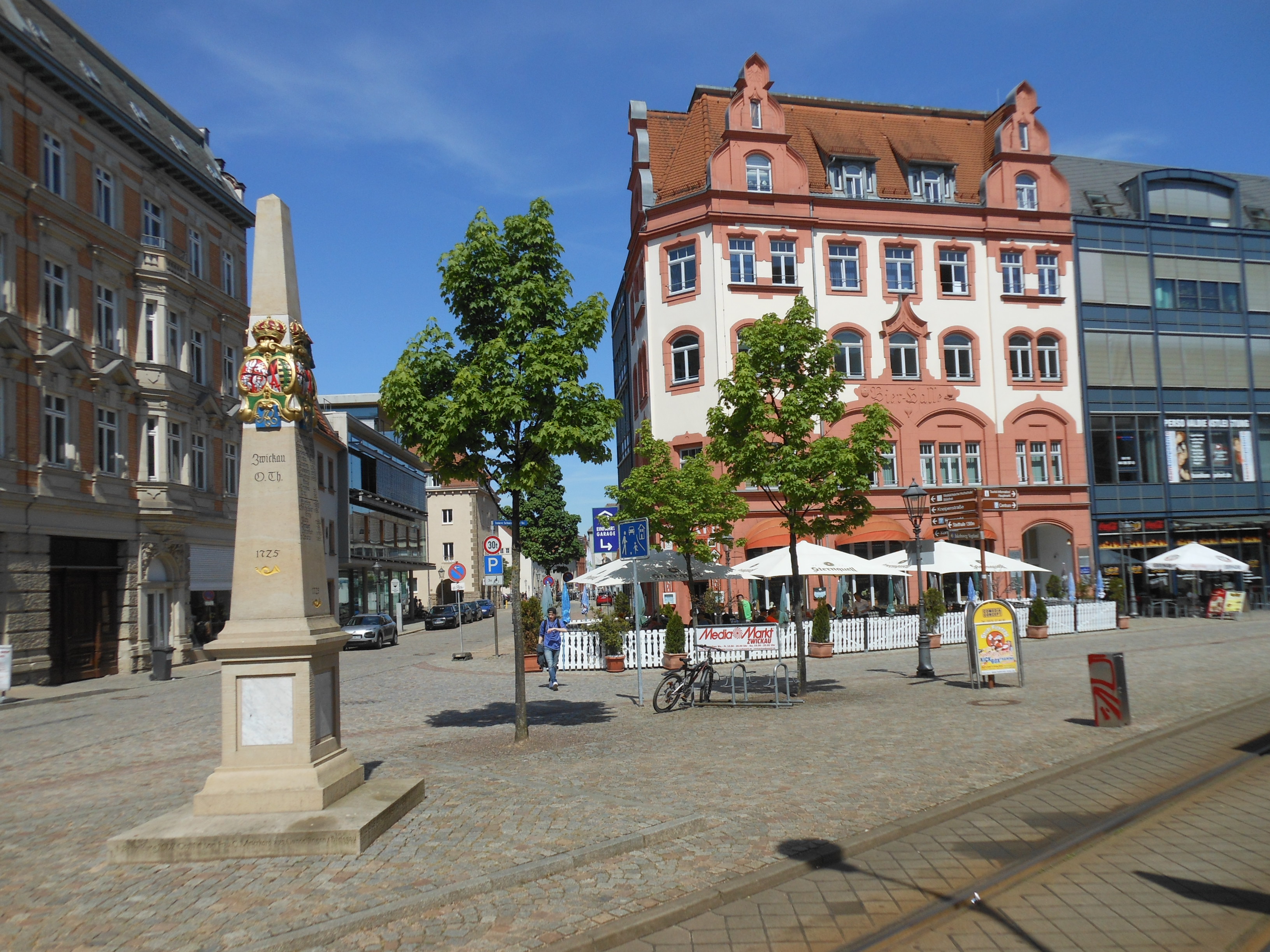 Zwickau Postsäule