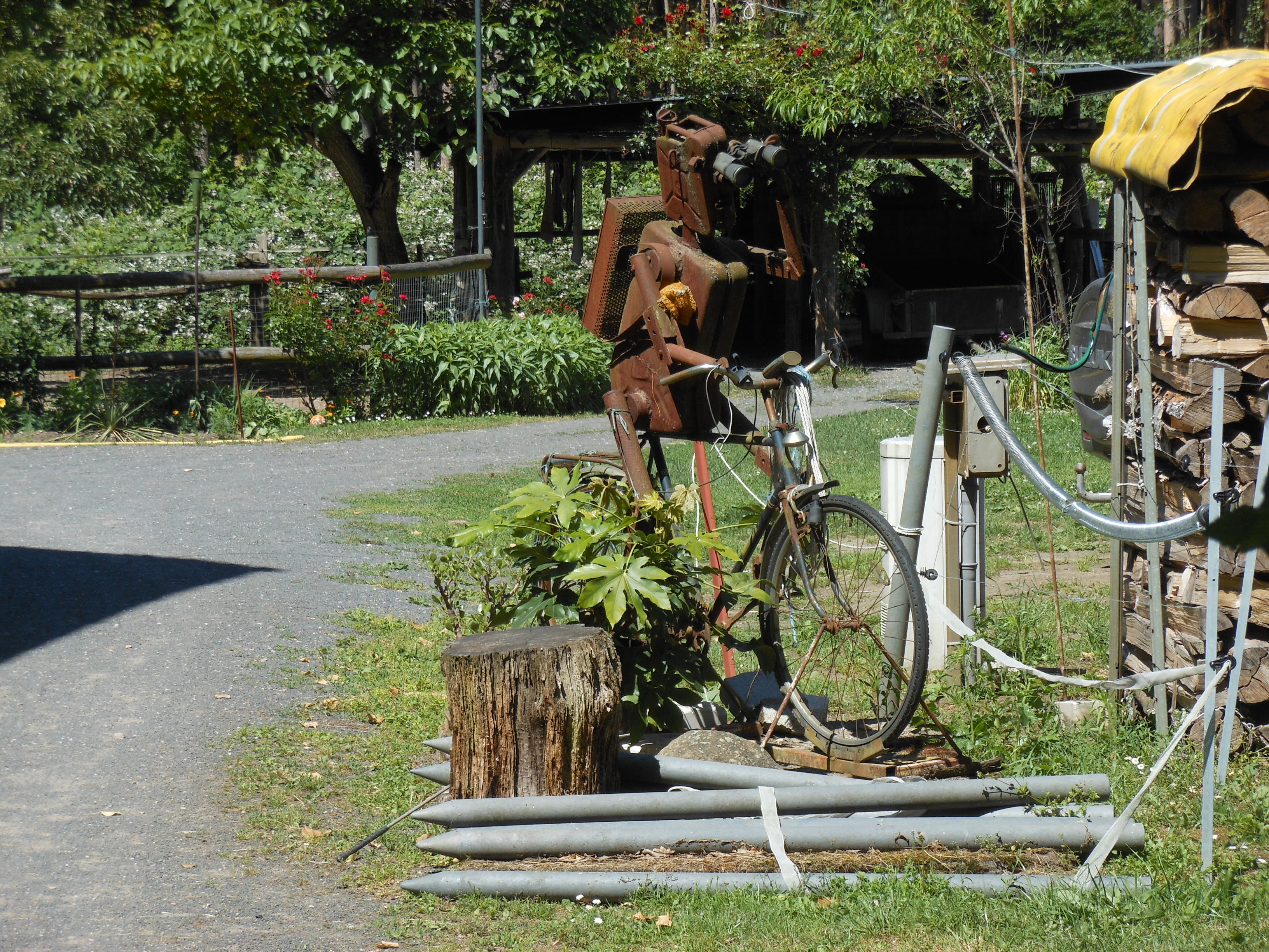 Rostiger Radfahrer